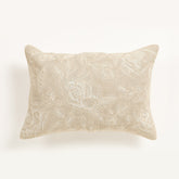 Ecru Embroidered Cushion Cover
